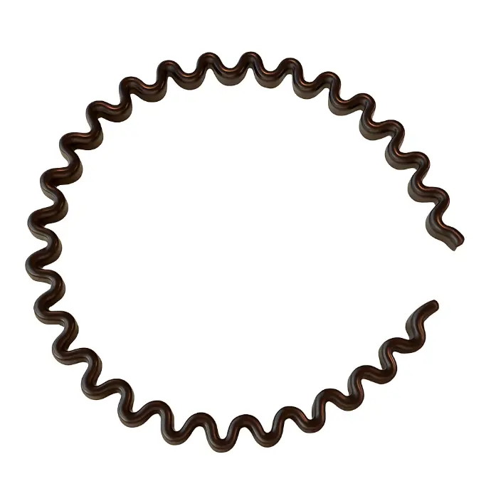 brown zig-zag hairband