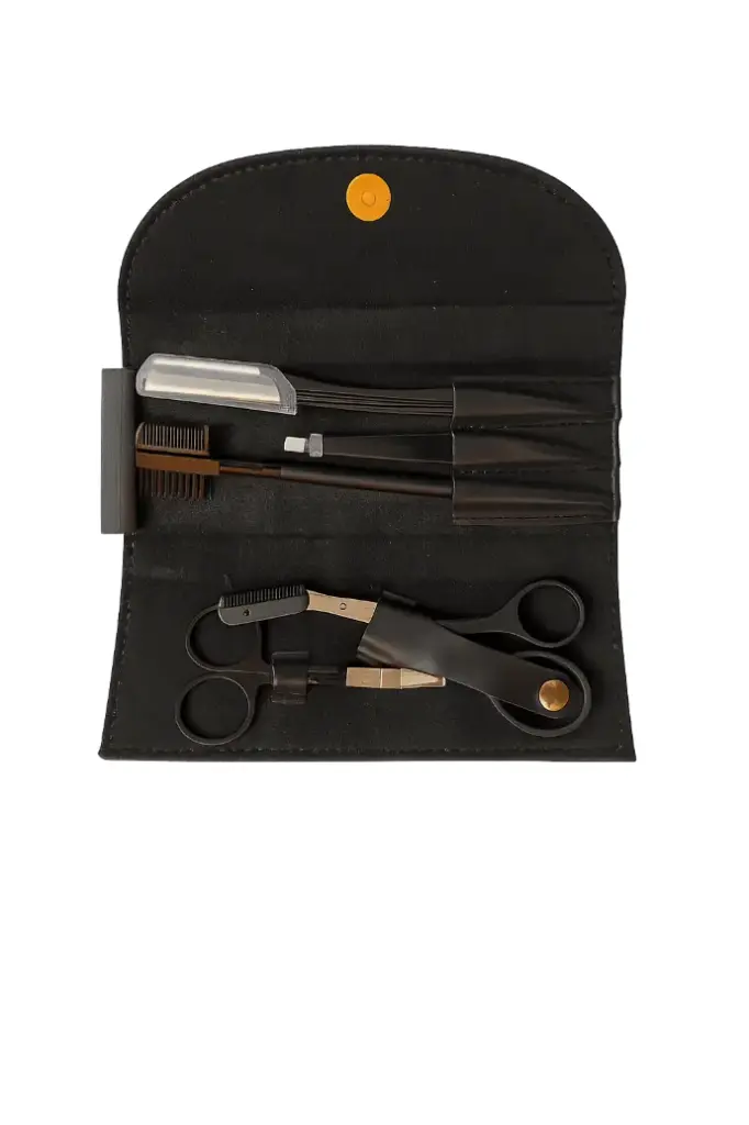 black grooming kit set