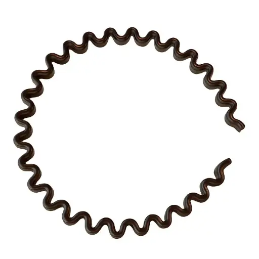 brown zig-zag hairband