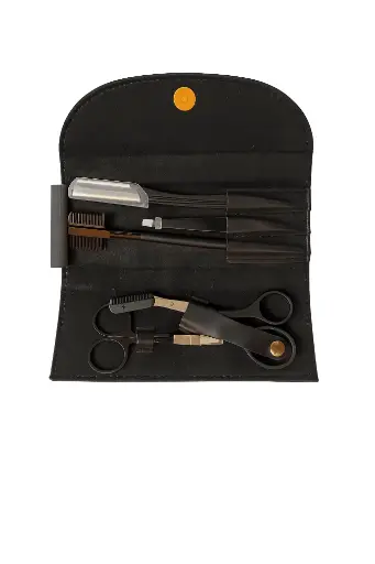 black grooming kit set